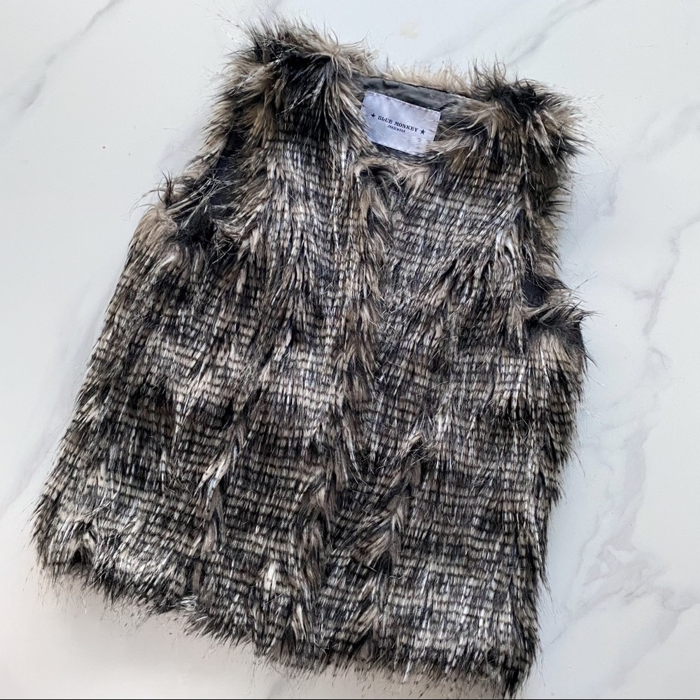 Faux fur vest